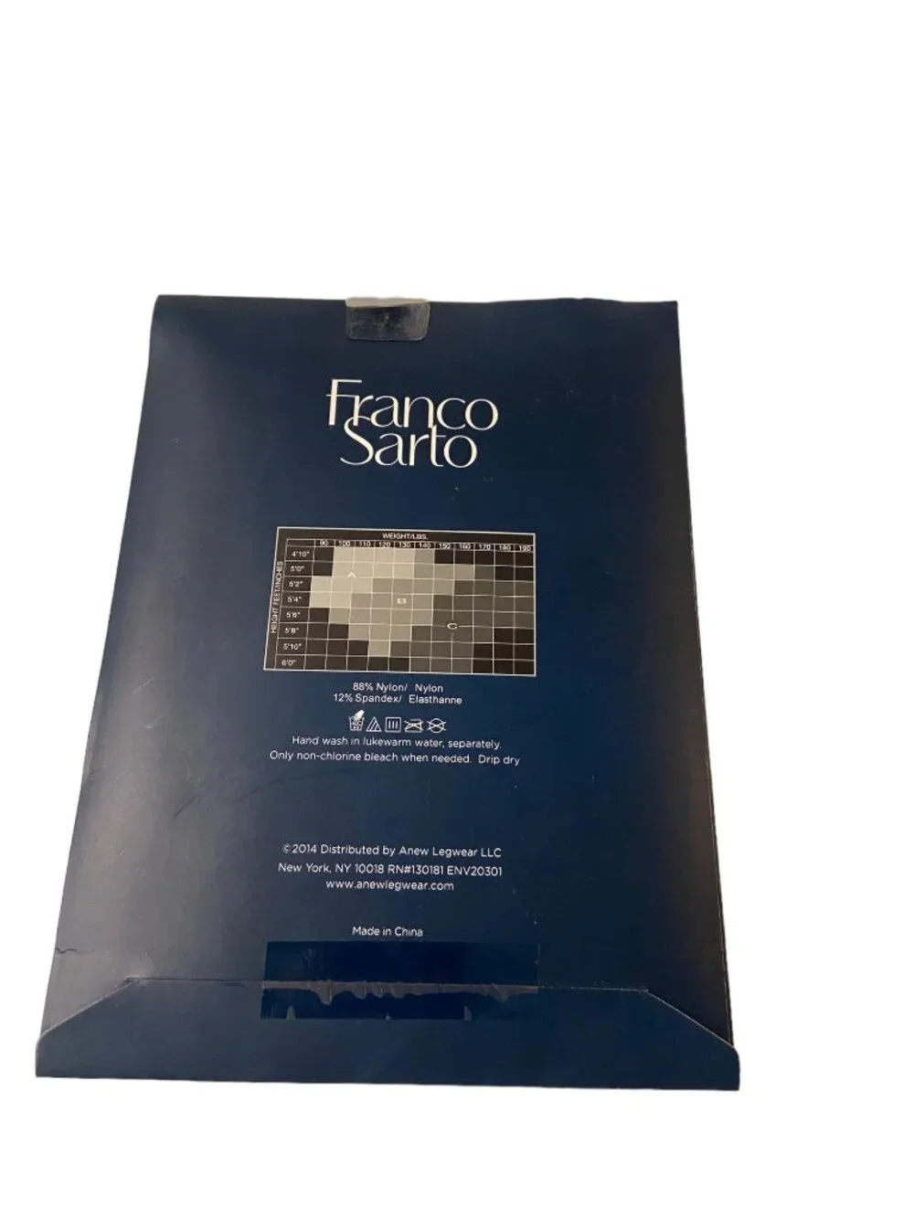 Franco Sarto Control Top Sheer Pantyhose Nude Size A NWT Special Occasion Glam